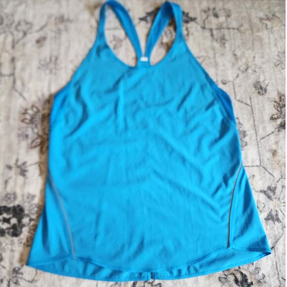 Lululemon Real Quick Singlet Kayak Blue Swift Ultra Light Tank Top - Picture 4 of 8